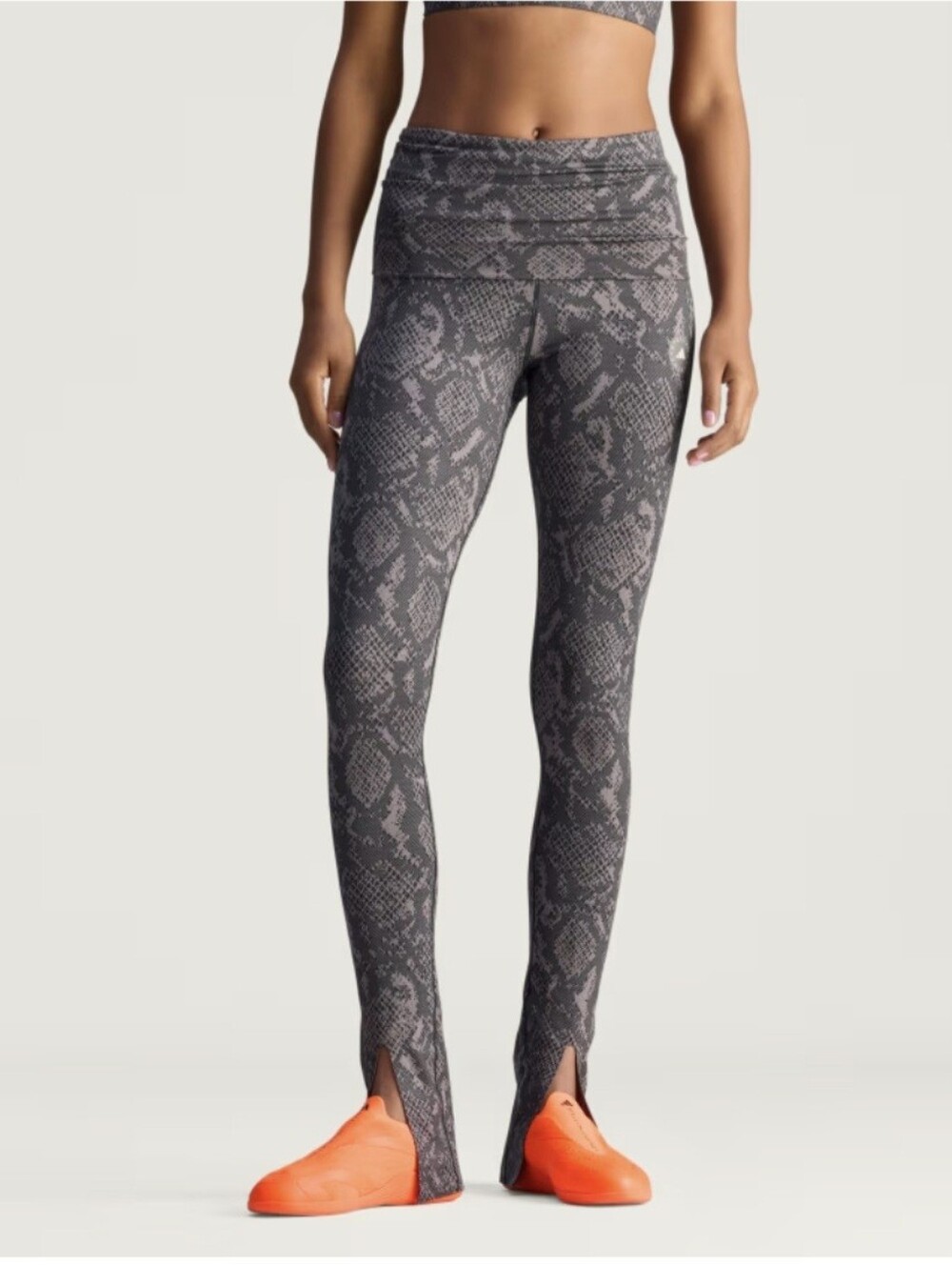 Adidas By Stella McCartney Training Rolltop Splitcuff Leggings Printed SZ XS